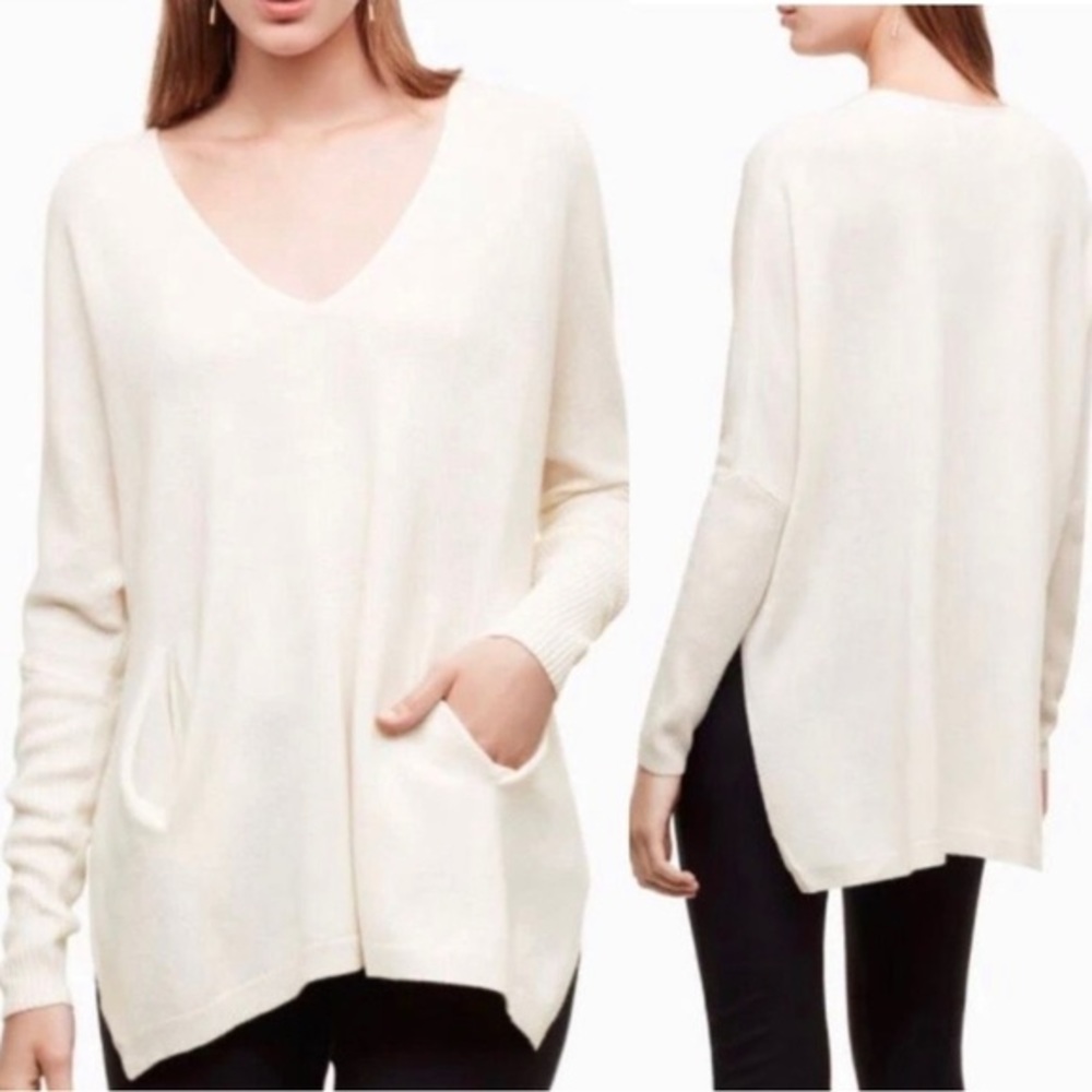 Atrizia Baylor sweater in cream wool and linen blend